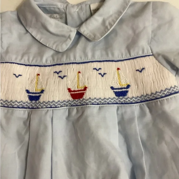 Carriage Boutique Light Blue Baby Outfit - Picture 5 of 10